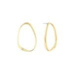 Ladies' Earrings Calvin Klein SCULPTURAL Stainless steel Golden