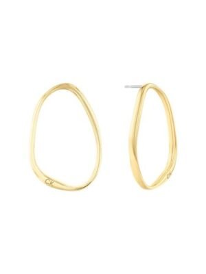 Ladies' Earrings Calvin Klein SCULPTURAL Stainless steel Golden