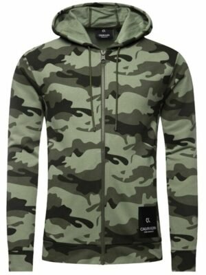 Men's Sports Jacket Calvin Klein Full Zip Green