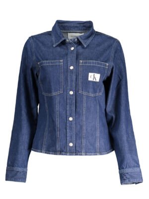 CALVIN KLEIN WOMEN'S LONG SLEEVE SHIRT BLUE