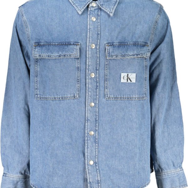 CALVIN KLEIN MEN'S BLUE LONG SLEEVE SHIRT