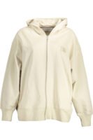 CALVIN KLEIN SWEATSHIRT WITH ZIP WOMAN BEIGE