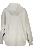 CALVIN KLEIN SWEATSHIRT WITH ZIP WOMAN GRAY