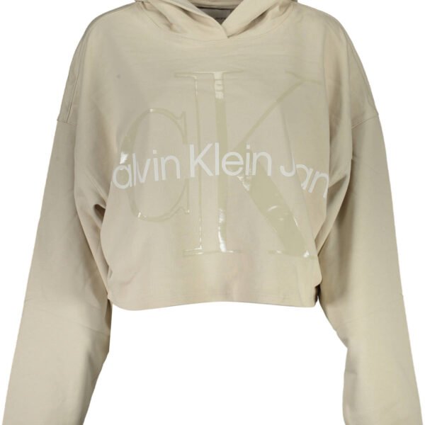 CALVIN KLEIN SWEATSHIRT WITHOUT ZIP WOMAN BEIGE