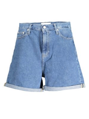 CALVIN KLEIN JEANS SHORT WOMEN BLUE