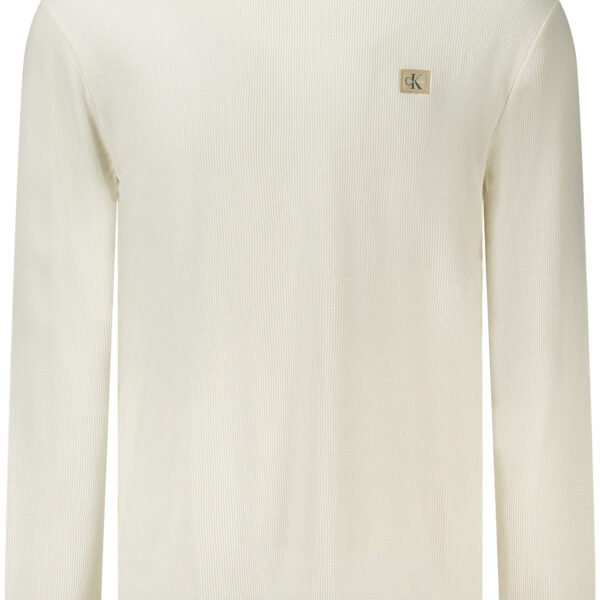 CALVIN KLEIN MEN'S WHITE SWEATER