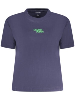 CALVIN KLEIN WOMEN'S SHORT SLEEVE T-SHIRT BLUE