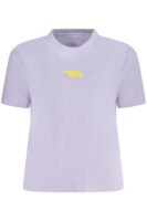 CALVIN KLEIN WOMEN'S SHORT SLEEVE T-SHIRT PURPLE