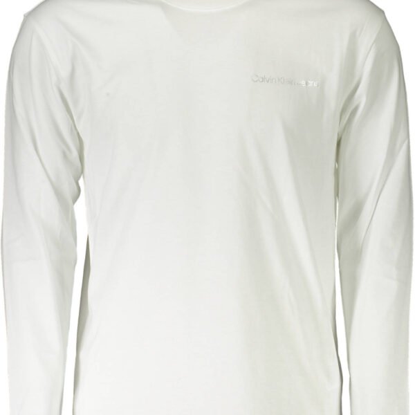 CALVIN KLEIN WHITE MEN'S LONG SLEEVED T-SHIRT